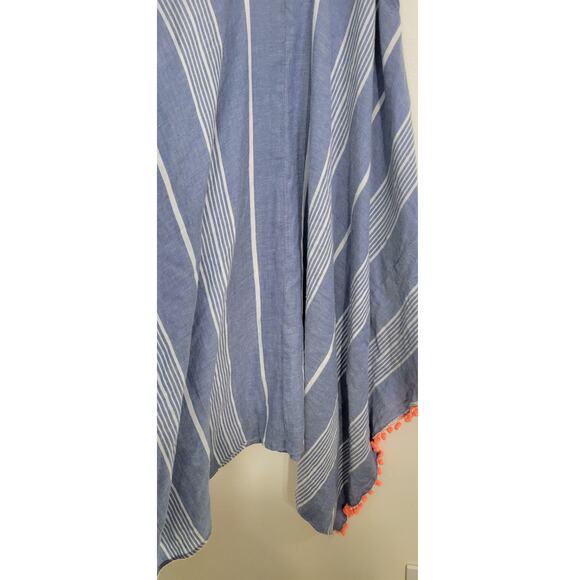 GOA Beachwear By Japna Womens Medium Boho Hippie Beachy Pom Pom Hem Dress - Picture 6 of 7